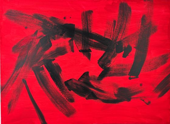 Blackened Red 36x24 Canvas