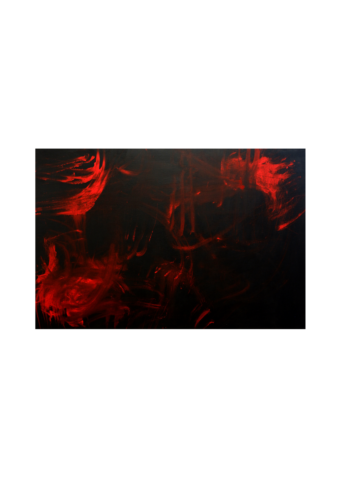 Scarlet Shadow 36x24 Canvas