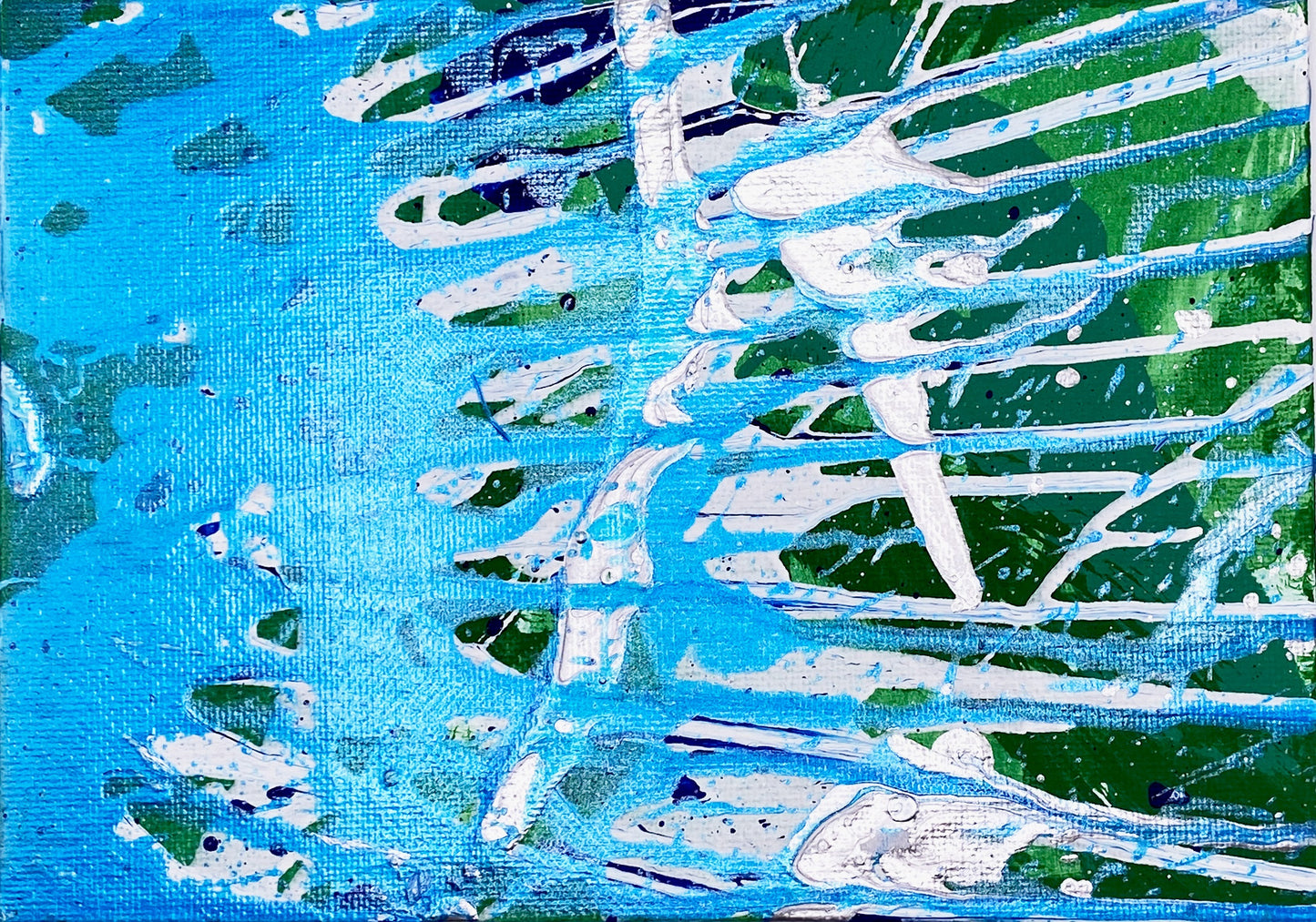 Abstract Blue Horizons Card Set