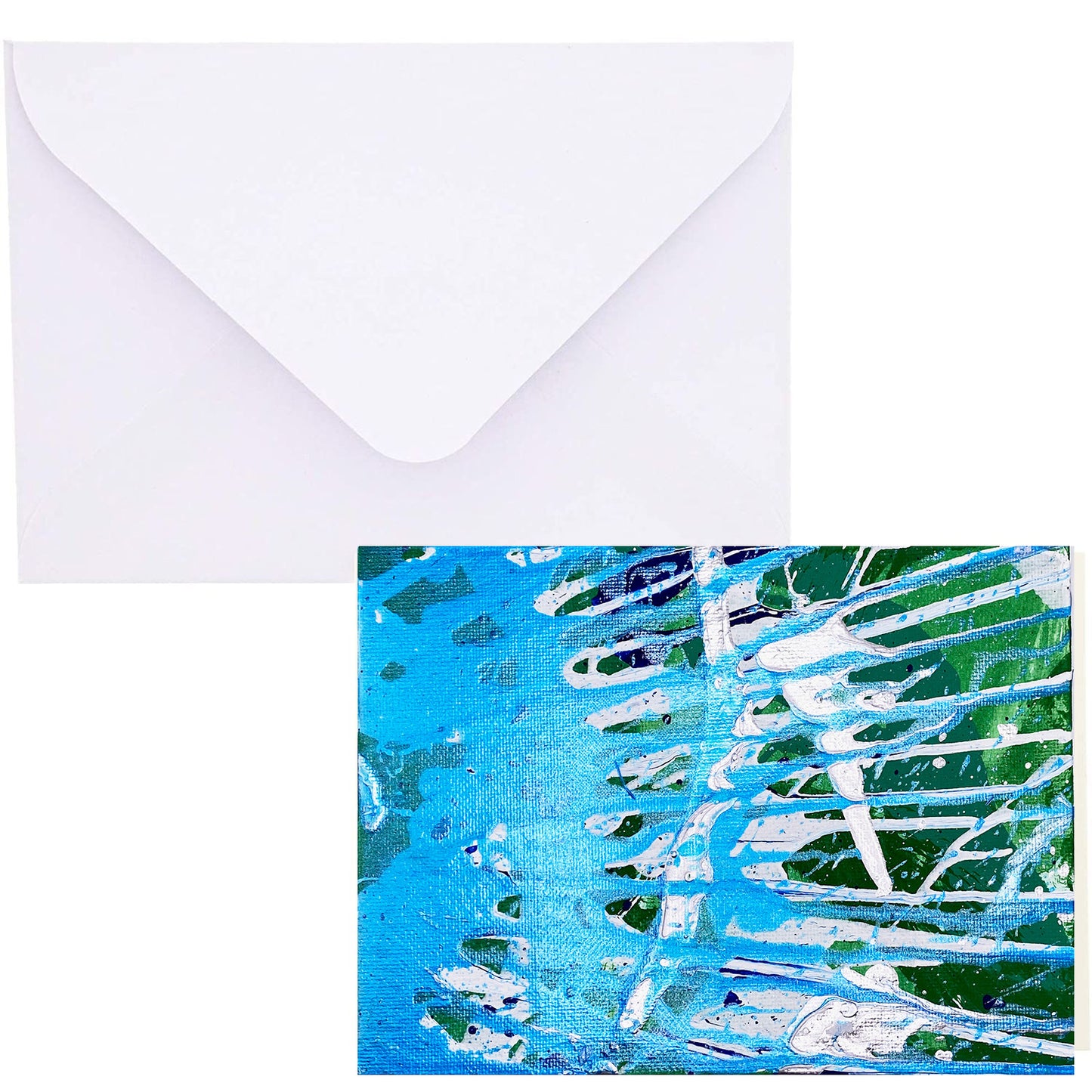 Abstract Blue Horizons Card Set