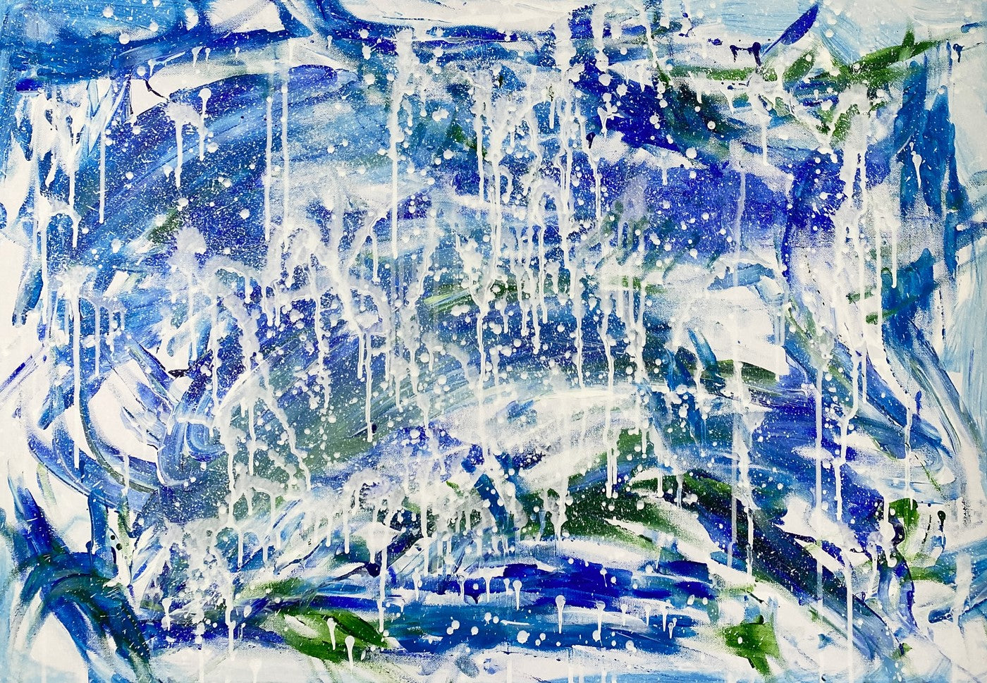 Breaking Waves, 36x24 Canvas