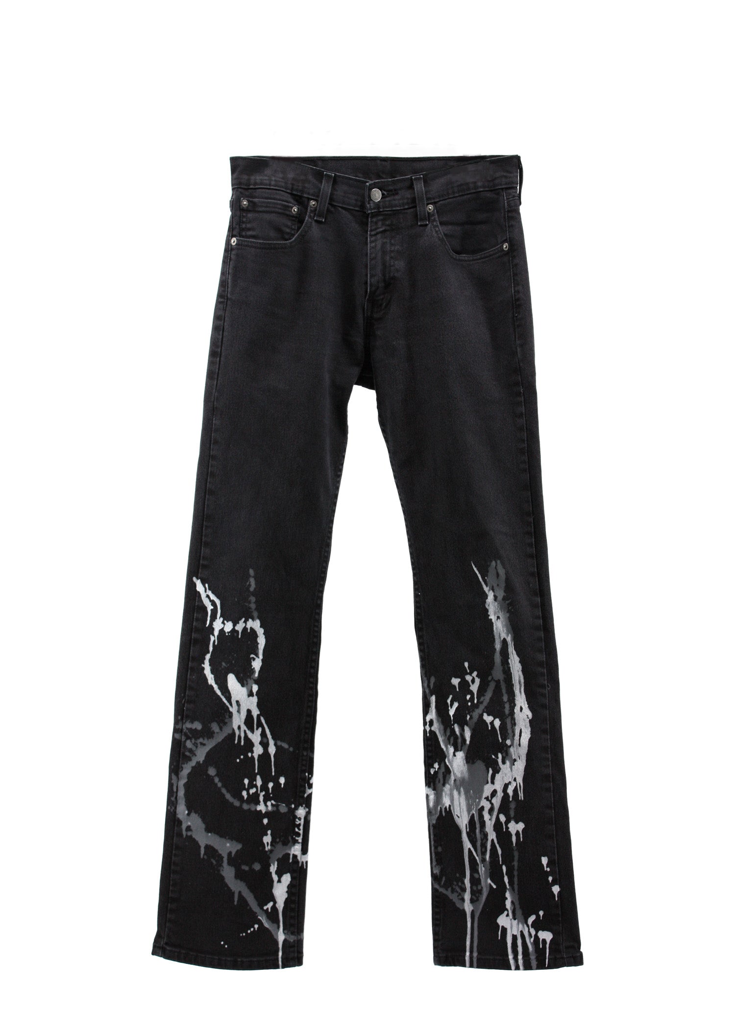 Handpainted Denim Jeans - Main Image