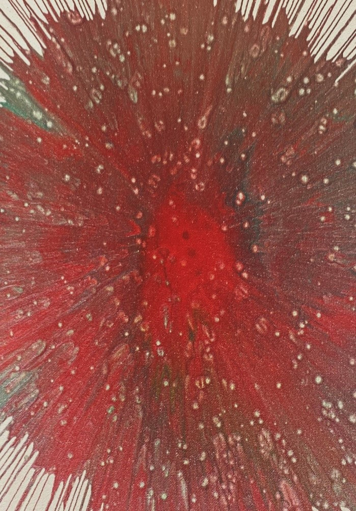Crimson Inferno, 11x14 Canvas