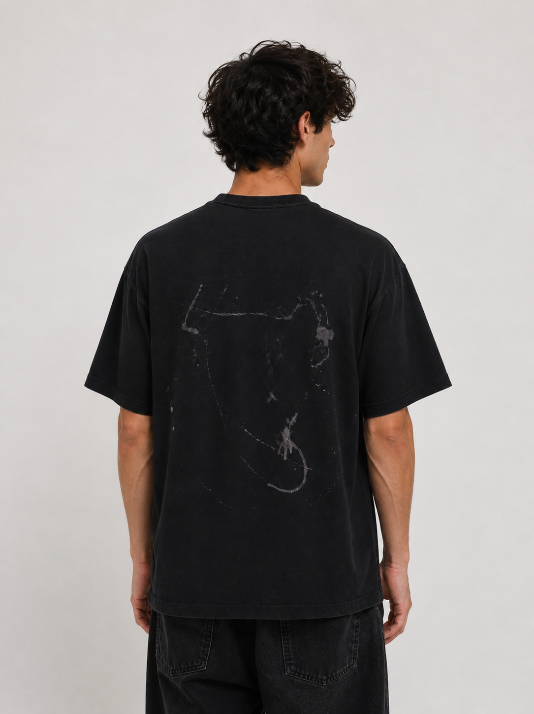 Short Sleeve Black Graphic