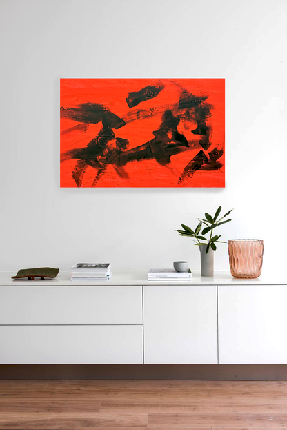 Inky Rouge 36x24 Canvas