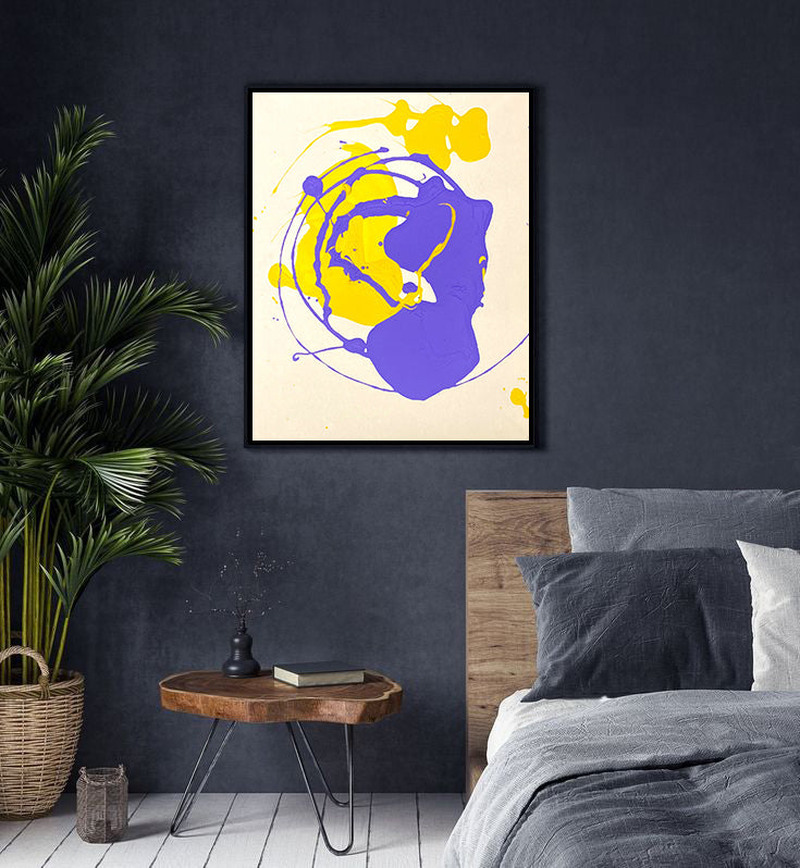 Lakers inspired artwork. Abstract Lakers inspired artwork.